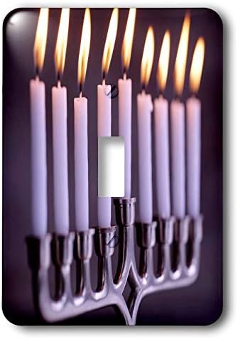 3dRose Hanukkah Candles Single Toggle Switch
