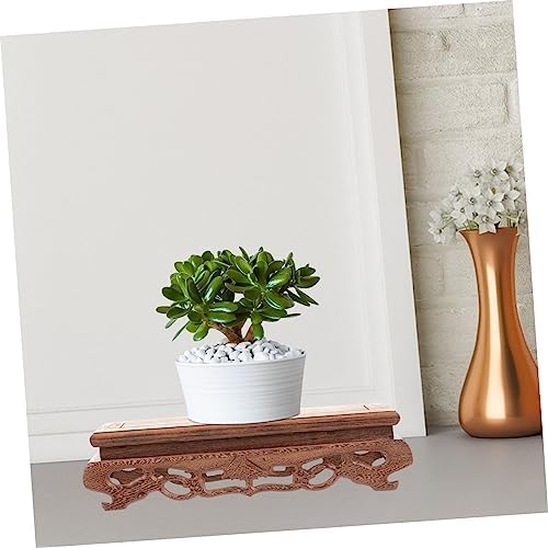 Rectangular Wooden Display Stand for Collectibles and Decor