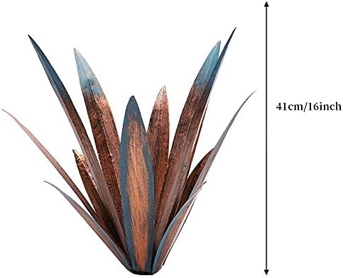 Jesokiibo 2pcs Tequila Rustic Metal Agave Sculpture