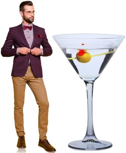 Leinuosen 5ft Martini Glass Stand Up Cardboard Cutout