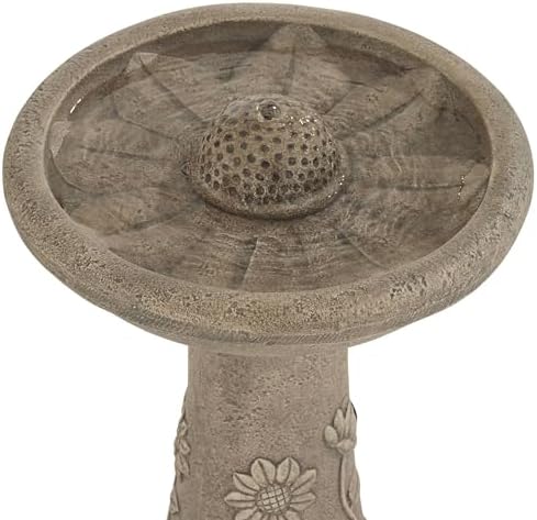 John Timberland Missy Sunflower Outdoor Birdbath
