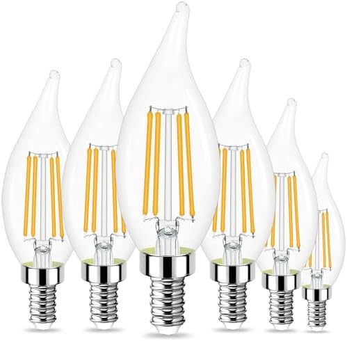Sailstar E12 Dimmable LED Candle Bulbs 4W Warm White 3000K Pack of 6
