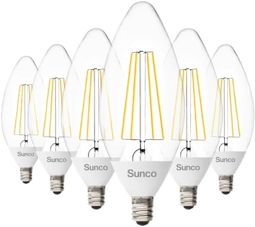 Sunco 6 Pack Dusk to Dawn LED Bulbs B11