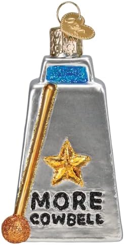 Old World Christmas Cowbell Glass Ornament for Tree