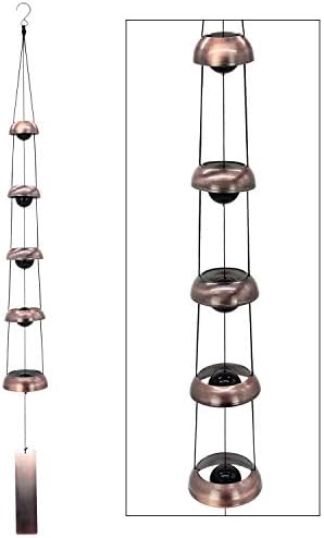 ASTARIN Copper Wind Chimes with 5 Bells for Outdoor