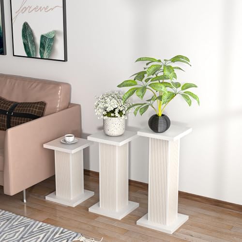 3-Piece Tall Plant Stand for Indoor Outdoor Display