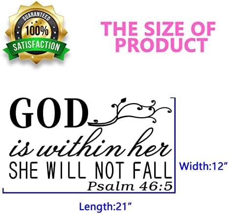 SEATUNE Wall Decals for Women with God Quotes