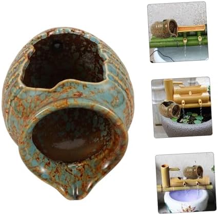 Ceramic Pot Water Fountain Outdoor Garden Decor