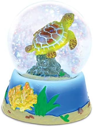 CoTa Global Sea Turtle Snow Globe - Sparkly Collectible Decor 65mm
