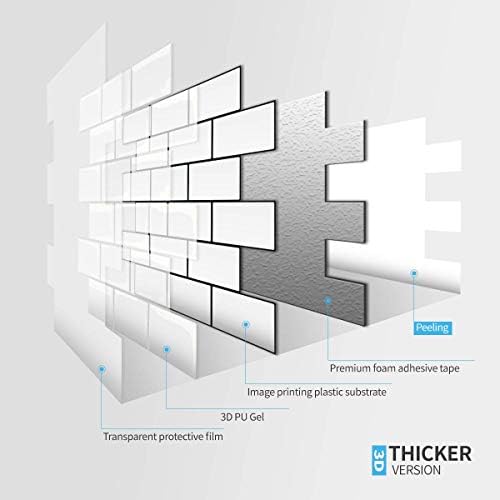 Art3d Peel and Stick Backsplash Kitchen White Subway 10 Tiles Thicker Design