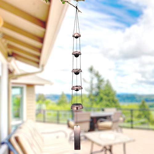 ASTARIN Copper Wind Chimes with 5 Bells for Outdoor