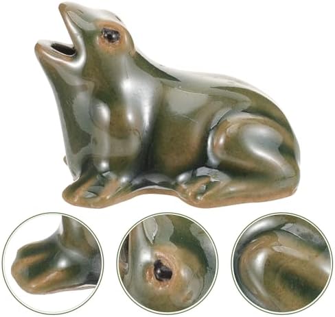Ceramic Frog Pond Decor with Zen Garden