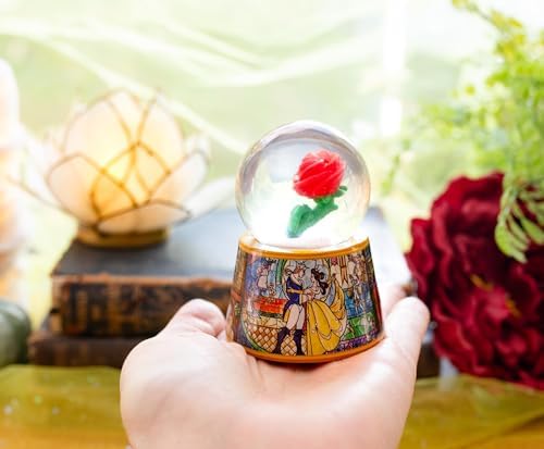 Disney Beauty and The Beast Light-Up Snow Globe 3 Inches Tall