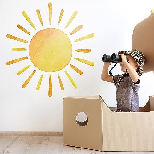 417 X 398 Boho Sun Wall Decals Peel and Stick