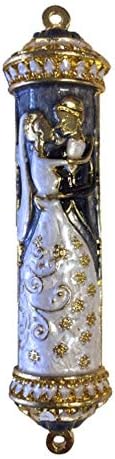 J B Judaica Wedding Couple Mezuzah