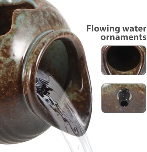 MERRYHAPY Ceramic Spitter Fountain with Filtration System