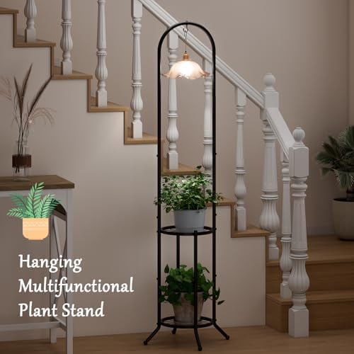 2-Tier Hanging Plant Stand for Indoor and Outdoor Use
