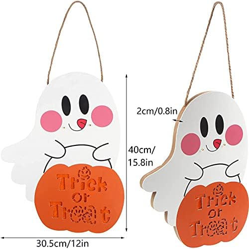 DERAYEE Halloween Door Sign with Light