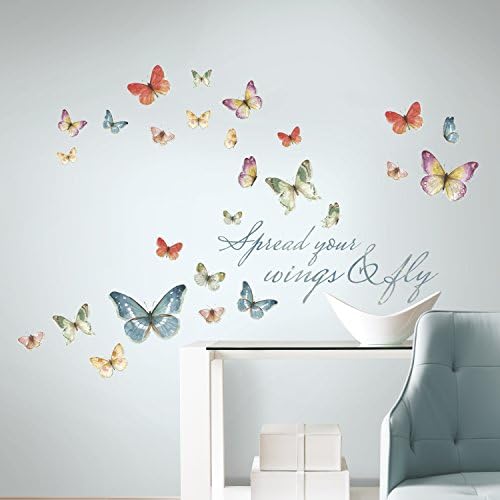 RoomMates Lisa Audit Butterfly Quote Wall Decals