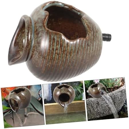 Toddmomy Water Feature Ceramic Jars Outdoor Fountain Decor