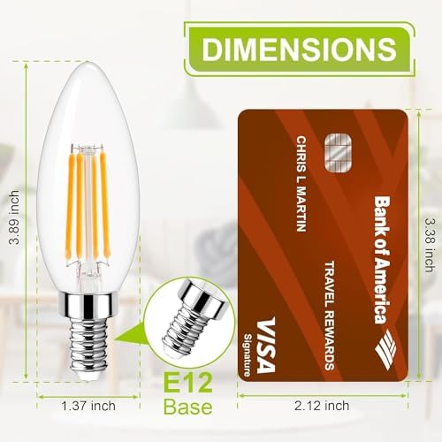 GOLSPARK E12 Dimmable LED Bulb 4W 6 Pack