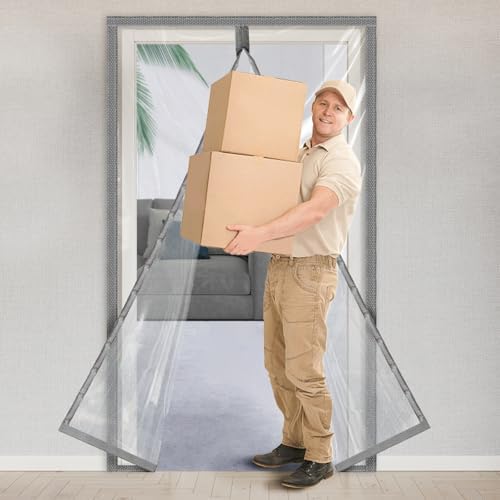 Dust Barrier Door Kit Magnetic Self Closing Gray 4x75