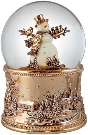 100MM Revolving Snowman Blowing Snow Globe