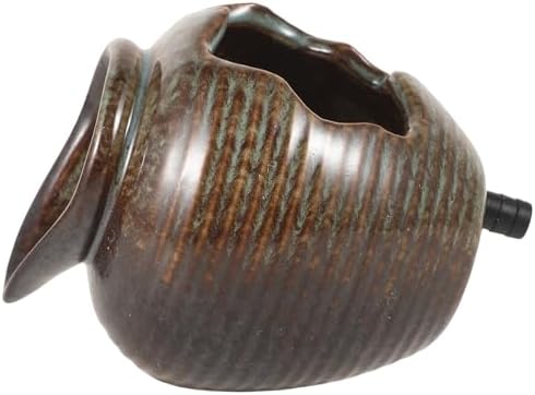 Mikikit Ceramic Jar Fountain Decor for Garden and Patio
