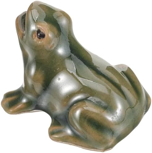 Ceramic Frog Pond Decor with Zen Garden