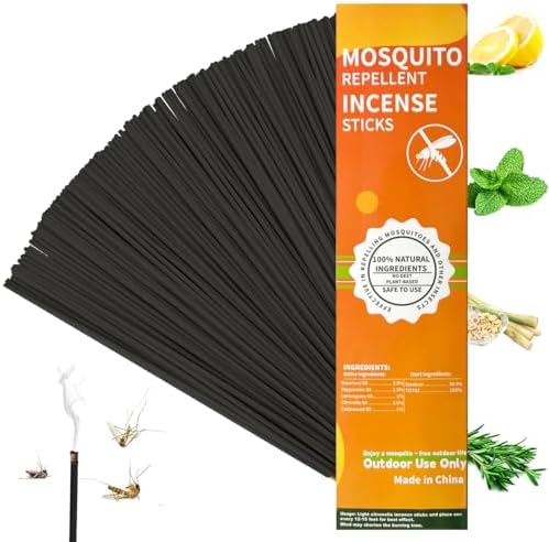 120 Pack Mosquito Repellent Sticks Deet Free Natural Citronella