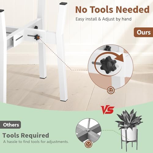 LASZOLA Heavy Duty Metal Plant Stand for Large Pots