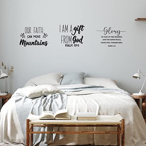 Sabary 12 Pcs Bible Verse Wall Decals Stickers