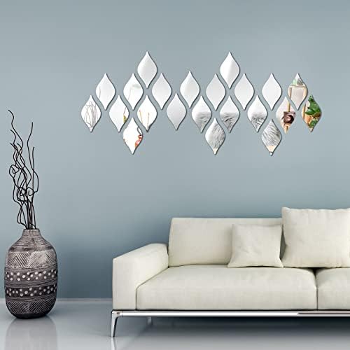 Weysat 3D Mirror Wall Stickers for Home Decor