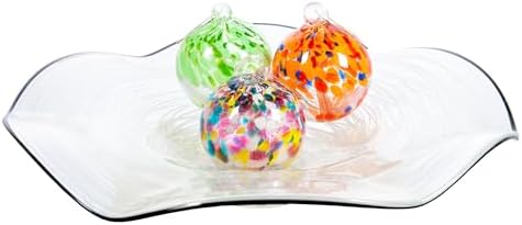 Dale Tiffany Hand Blown Glass Gazing Ball Tree of Life 4 Inch