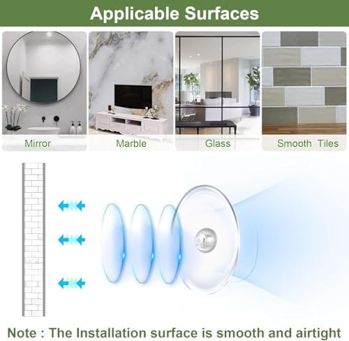 2 Pack 9 Inch Acrylic Suction Cup Window Plant Shelf