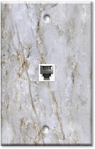 Art Plates Two Port RJ11 Telephone Decorative Wall Plate