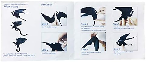 Honbay PVC 3D Dragon Wall Decals