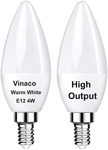 Vinaco E12 LED Bulb 2 Pack Warm White 3000K
