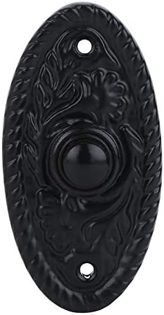 A29 Black Powder Coated Antique Doorbell Button