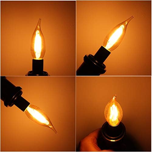 LiteHistory Dimmable 4W 2200K Amber LED Bulb E12 6Pack