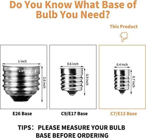Brightown G40 Replacement Bulbs 25 Pack Warm White