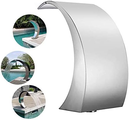 Stainless Steel Pool Fountain with Waterfall Effect