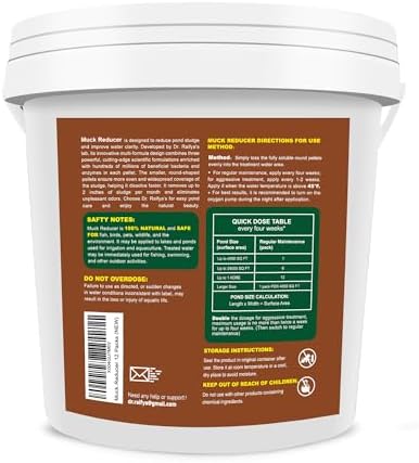 DrRaifyas Muck Reducer Pellets 6 LB - Natural Pond Sludge Solution