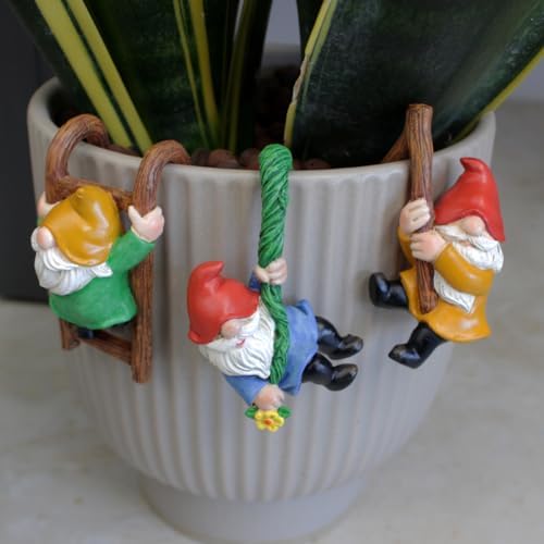 3PCS Climbing Gnome Tree Faces Outdoor Decor