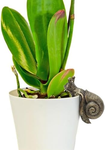 Vintage Resin Snail Planter Pot Hugger Ornament