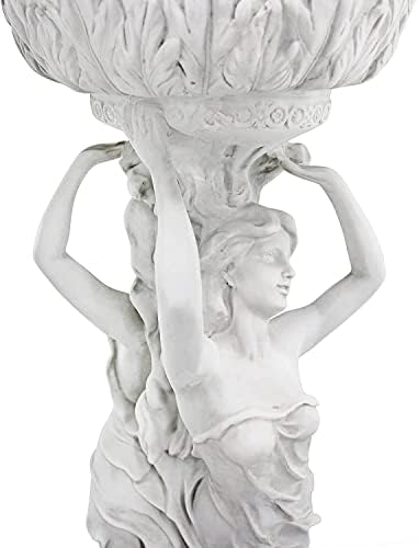 Les Filles Joyeuses Dancing Maidens Pedestal Column Plant Stand with Urn