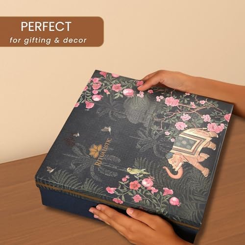 RITUALISTIC Oriental Blooms Iron Wall Art Plates Set of 5