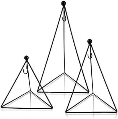 ZEERSHEE 3 Pack Metal Triangle Hanging Plant Stand