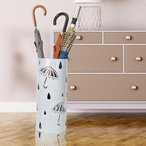 Umbrella Stand Rack for Entryway Freestanding Metal Holder 4-5 Umbrellas Capacity