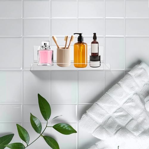 2 Pack 9 Inch Acrylic Suction Cup Window Plant Shelf